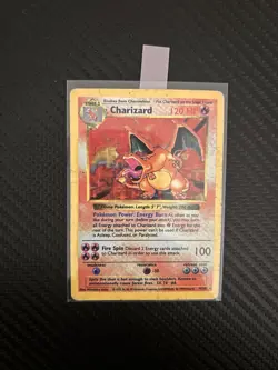 🔥 1999 Pokemon Base Set Shadowless Charizard Holo #4 🔥 - Image 5