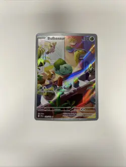 Pokemon Bulbasaur 143/142 SV07: Stellar Crown Illustration Rare Full Art Holo NM - Image 1