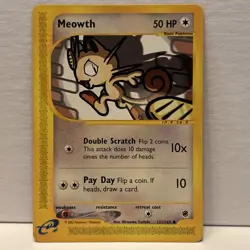 Meowth Expedition 121/165 Common LP Pokemon TCG - Image 1