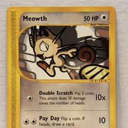 Meowth Expedition 121/165 Common LP Pokemon TCG - Image 2