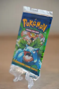 Pokemon Base Set Booster Pack Unlimited Venusaur Art WOTC TCG Vintage Sealed - Image 4