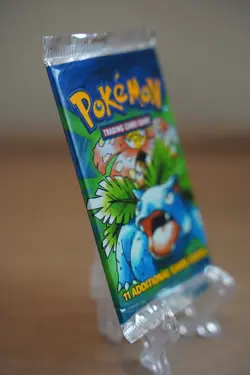 Pokemon Base Set Booster Pack Unlimited Venusaur Art WOTC TCG Vintage Sealed - Image 5