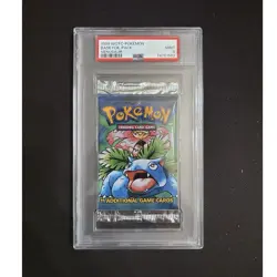 1999 WOTC Pokemon Trading Card Game Base Set Booster Pack Venusaur PSA 9 English - Image 1