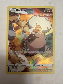 Rockruff TG07/TG30 Silver Tempest: Trainer Gallery Full Art Holo Rare NM Mint - Image 1