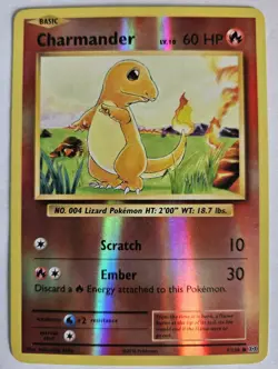 Charmander 9/108 Pokemon Evolutions Common Reverse Holo NM - Image 1