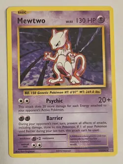 Mewtwo 51/108 Pokemon Evolutions XY Non Holo Rare Card VLP - Image 1