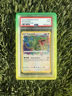 Rayquaza 138/185 Amazing Rare Vivid Voltage 2020 Pokemon - PSA 9 - Image 1