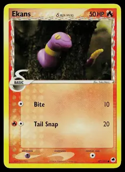 Pokemon Card Dragon Frontiers Ekans 47/101 Common - Image 1