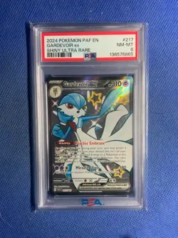 2024 POKEMON PAF EN-PALDEAN FATES SHINY ULTRA RARE #217 GARDEVOIR EX PSA 8 - Image 1
