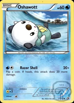Oshawott 37/113 C Legendary Treasures Pokemon NM/M - Image 3