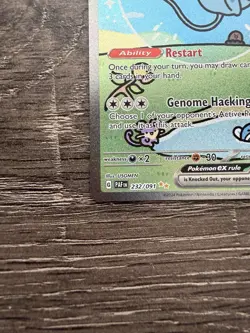 Mew ex 232/091 SIR “Bubble Mew” – Paldean Fates – Secret Rare Full Art Pokemon - Image 3