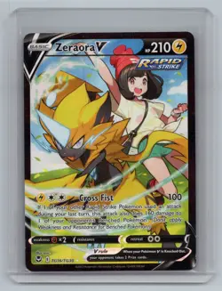 2022 Pokemon SWSH Silver Tempest Zeraora V Trainer Gallery Holo #TG16/TG30 LP - Image 1