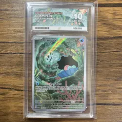 Pokemon TCG Clamperl 195/182 IR - Destined Rivals - Ace 10 Graded - Image 1