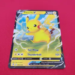 Pikachu V Fusion Strike 086/264 Holo Ultra Rare Pokemon TCG Card - Image 3