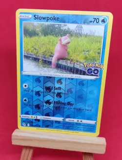019/078 Slowpoke Reverse Holo Pokemon GO Pokemon TCG Card PGO SWSH 2022 - Image 1