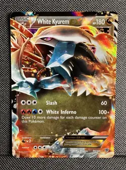 White Kyurem EX 96/135 Holo EX Rare Plasma Storm Pokemon NM - Image 1