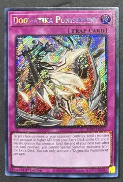 YUGIOH Dogmatika Punishment RA01-EN076 Platinum Secret Rare NM/Mint - Image 1