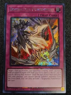 YUGIOH Dogmatika Punishment RA01-EN076 Platinum Secret Rare NM/Mint - Image 1