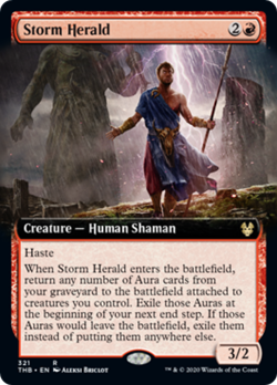 Storm Herald (Extended Art) Theros Beyond Death NM Red Rare MAGIC CARD ABUGames - Image 1