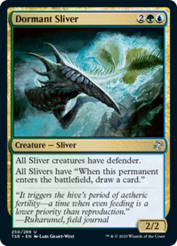 Dormant Sliver FOIL Time Spiral Remastered PLD Blue Green Uncommon CARD ABUGames - Image 1