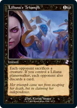 Liliana's Triumph Time Spiral Remastered NM Black Special MAGIC CARD ABUGames - Image 1