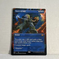 Wizards of the Coast Force of Will Borderless Regular Instant Mythic EN Double … - Image 1
