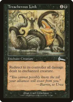 Treacherous Link 1x MtG Urza's Legacy ULG SP/NM - Image 1