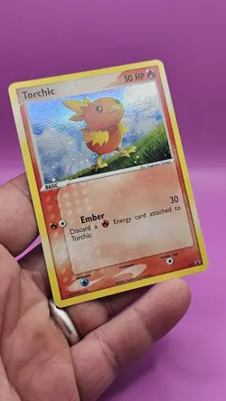 Pokemon Torchic 017 Holo Rare Black Star Promo TCG Card LP #017 - Image 3