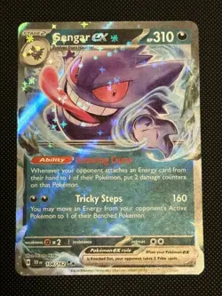 Pokemon Gengar ex EX Holo Stage 2 Darkness 310 HP SV05 104/162 Double Rare - Image 1