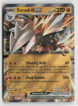 Excadrill ex 046/086 Pokemon SV: Black Bolt Double Rare NM - Image 1