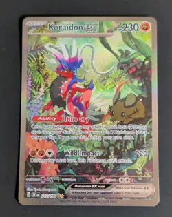 Pokemon Koraidon ex 247/198 Special Illustration Rare Full Art Holo EX SV01 - Image 2