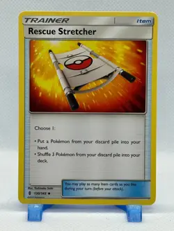 Pokemon TCG Rescue Stretcher Uncommon 130/145 SM-Guardians Rising Regular - Image 1