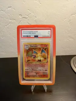 1999 Holo Rare Charizard 4/102 Base Set Pokemon TCG Card PSA 5 Vintage - Image 1