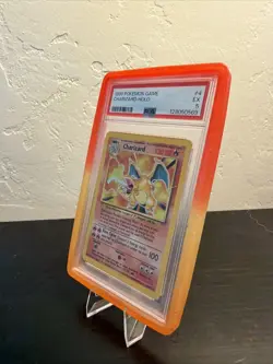 1999 Holo Rare Charizard 4/102 Base Set Pokemon TCG Card PSA 5 Vintage - Image 3