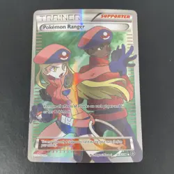 Pokemon Ranger 113/114 Full Art Holo Trainer Pokemon Card - Image 1