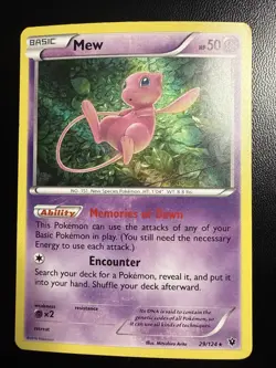 Mew 29/124 Holo Rare Fates Collide Pokemon Card - Image 1