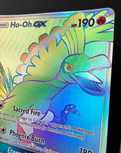 Ho-oh GX JUMBO SM80 PROMO Oversized Pokemon Card Shiny ULTRA RARE HOLO Exc - Image 3