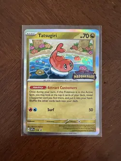 Tatsugiri SVP118 Twilight Masquerade Prerelease Promo Holo Rare Pokemon Card - Image 1