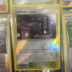 Pokemon Lavender Town 147/181 Trainer-Stadium Holo Card English SM Team Up - Image 1