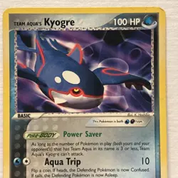Pokemon TCG Team Aqua's Kyogre 3/95 Team Magma vs Team Aqua 2004 NM - Image 2