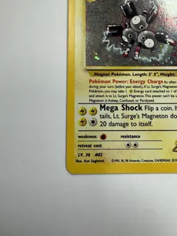 Pokemon Lt. Surge's Magneton 8/132 Gym Heroes Holo Rare 2000 English - Image 3