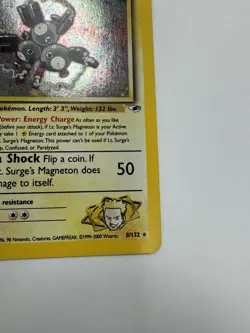 Pokemon Lt. Surge's Magneton 8/132 Gym Heroes Holo Rare 2000 English - Image 4