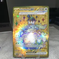 Pokemon Terapagos EX Holo Card 173/142 Sv07 Stellar Crown Hyper Rare 230 HP - Image 1