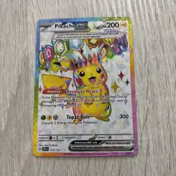 Pokemon TCG Pikachu EX Surging Sparks Ultra Rare Card 219/191 Scarlet & Violet T - Image 1
