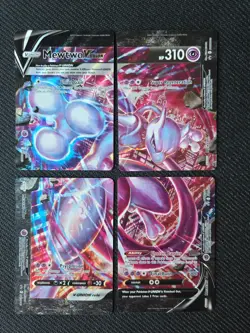 Pokemon card TCG Mewtwo V-Union Sword and Shield Promo Set of 4 *READ DETAILS* - Image 1