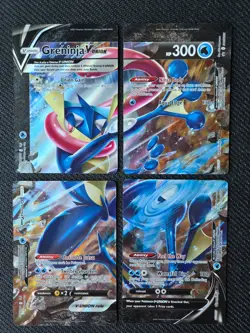 Pokemon card TCG Greninja V-Union Sword and Shield Promo Set of 4 *READ DETAILS* - Image 1