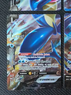 Pokemon card TCG Greninja V-Union Sword and Shield Promo Set of 4 *READ DETAILS* - Image 4