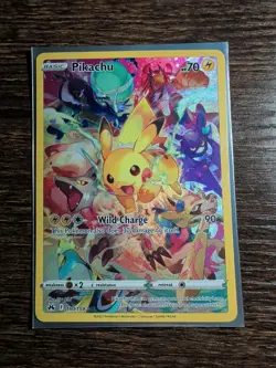2023 POKEMON SWORD & SHIELD CROWN ZENITH #160 FULL ART/PIKACHU - Image 1