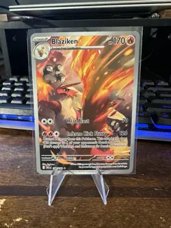 Blaziken Illustration Rare SV10: Destined Rivals 192/182 TCG Pokemon Dri En - Image 1
