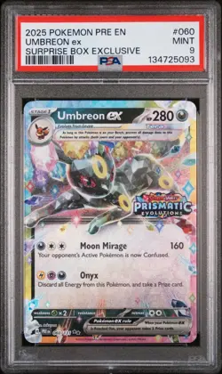 Umbreon EX 060/108 Surprise Box Exclusive Pokemon PSA 9 - Image 1